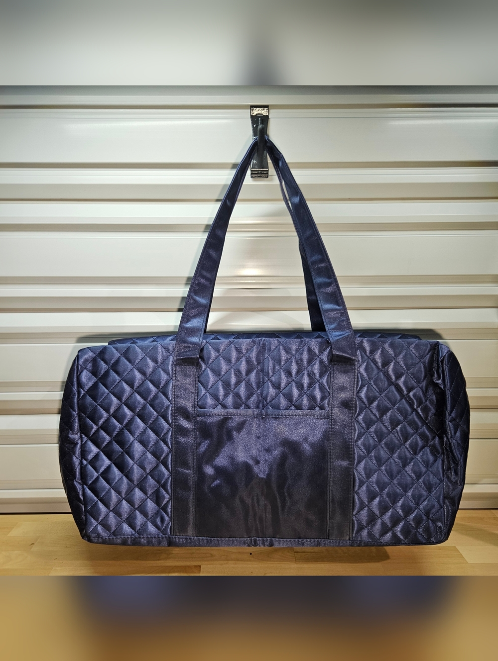 Navy Blue Quilted Weekender Gym/Travel Bag - Medium Duffel